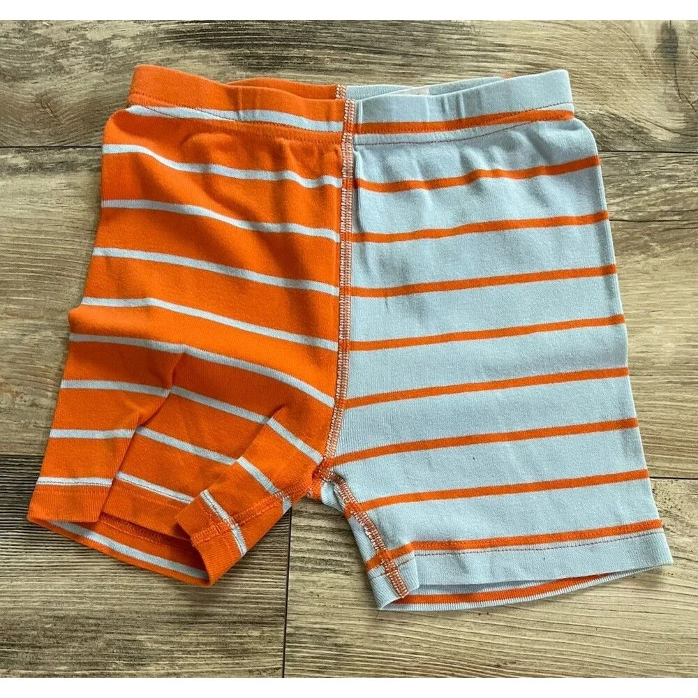 Star Wars Hanna Andersson Striped Short Pajamas Size 8/ 130 cm Blue Orange